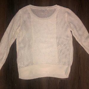 White Sweater with Flowers